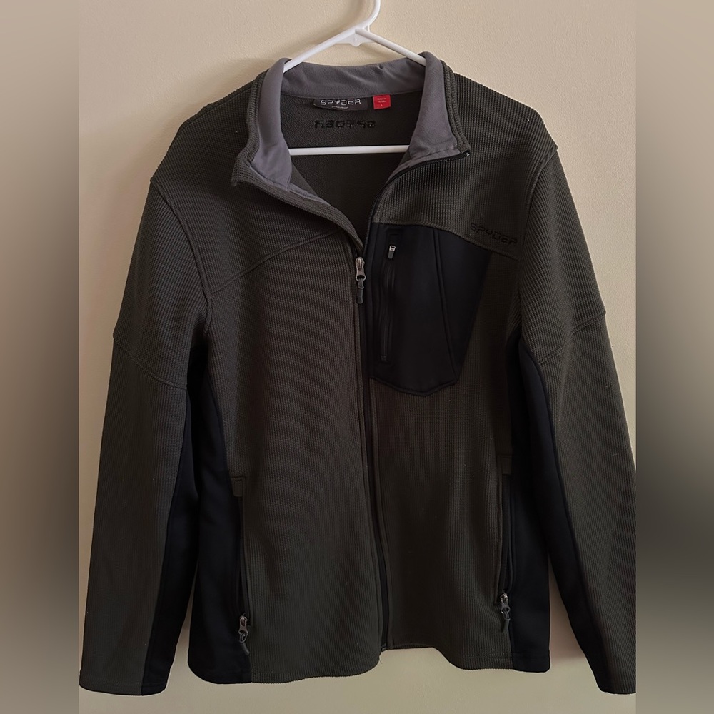 Men’s Spyder Olive Fleece Jacket